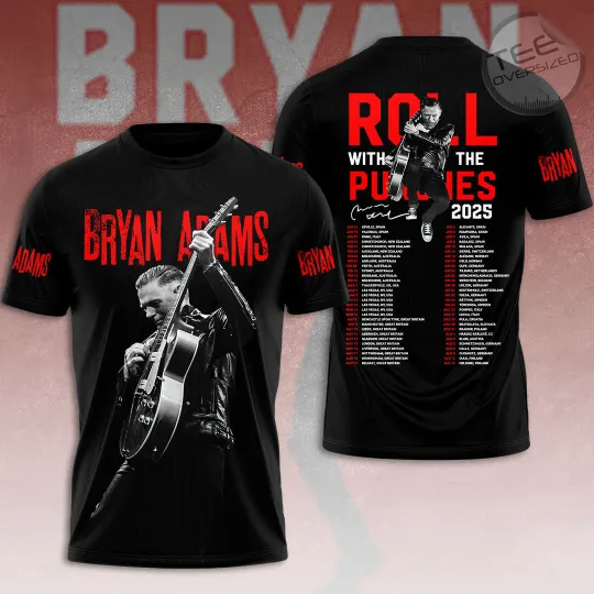 Discover Bryan Adams Roll With The Punches 3D T-Shirt