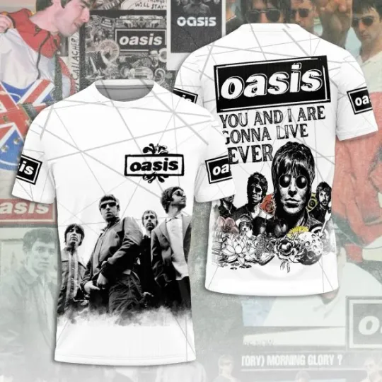 Discover O.As.Is Rock Band 3D T-Shirt You And I Will Live Forever