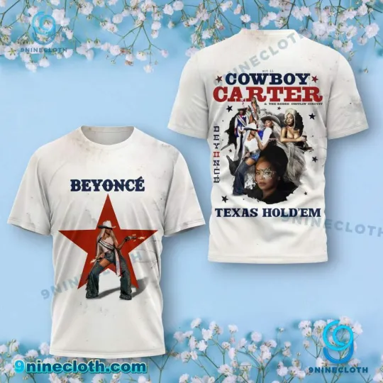 Discover Beyonce Act II Cowboy Carter Rodeo 3D T-Shirt