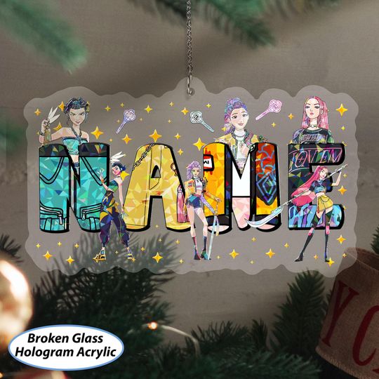 Discover Customized Kpop Girls Group Ornament, Anime Idol Demon Ornament, Mira Zoey Rumi, Demon Kpop Fan Keepsake, Kpop Festive Besties Gifts, VTB614