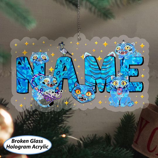 Custom Tiger Derpy Christmas Ornament, Derpy Tiger Acrylic Ornament, Demon Derpy Holiday Tree Hanging, Anime Kpop Fan Keepsake Gifts, VTB602