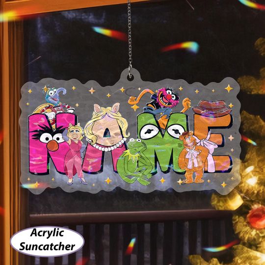 Discover Custom Muppets Christmas Ornament, Disney Muppets Characters Ornament, Muppets Birthday Kids Gift, Miss Piggy, WDW Xmas Tree Hanging, VTB373