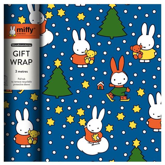 Miffy Christmas Roll Wrap Wrapping Paper Gift Wrap 3m x 70 cm