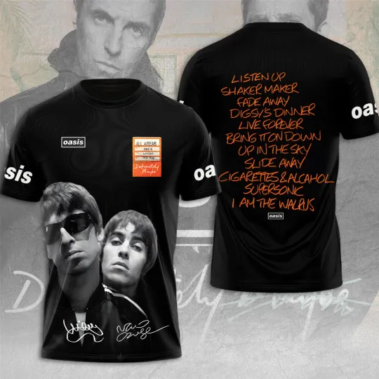 Discover O.As.Is Rock Band 2025 Tour 3D T-Shirt For Fans