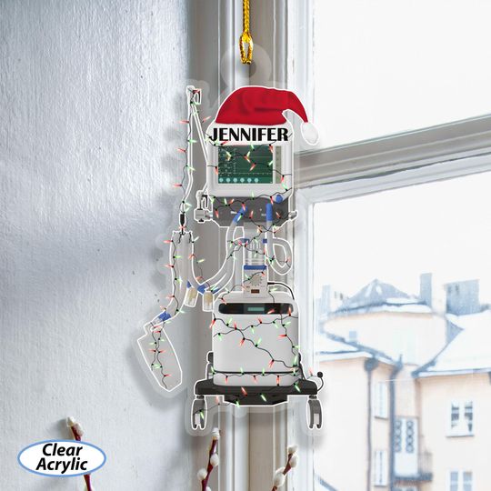 Discover Custom Intensive Care Unit Ornament, Hospital Equipment Christmas Ornament, ICU Department Holiday Decor, CCU Nurse Student Keepsake, MYK324