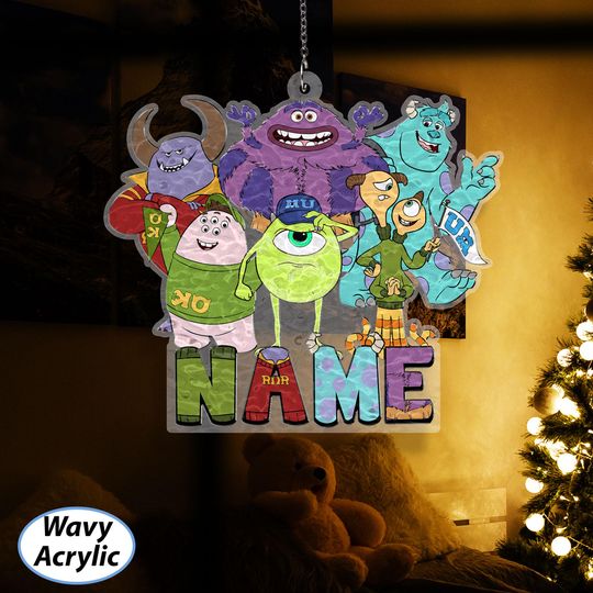 Discover Custom Monsters University Party Ornament, Pixar Monsters Christmas Ornament, Mike And Sulley Ornament, Disney Monster School Decor, VTB363