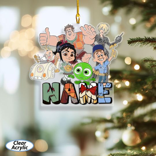 Discover Custom Wreck It Ralph Ornament, Wreck It Ralph Vanellope Ornament, Vanellope Princess Ornament Christmas, Disney Family Name Keepsake NVA749