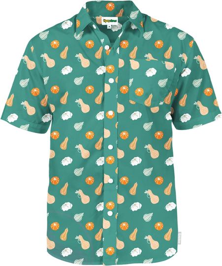 Tipsy Elves Patriotic Hawaiian Shirt for Men - USA Flag Short Sleeve Button-Up for 4th of July