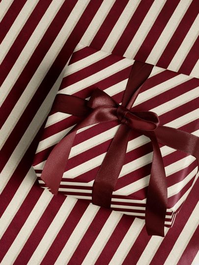 Discover Burgundy Stripe Wrapping Paper, Maroon Striped Gift Wrap, Christmas Wrapping Paper, Holiday Gift Wrap, Burgundy Stripe Paper Christmas Gifts