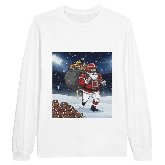 Discover Tampa Bay Santa Football Team Long Sleeve Christmas