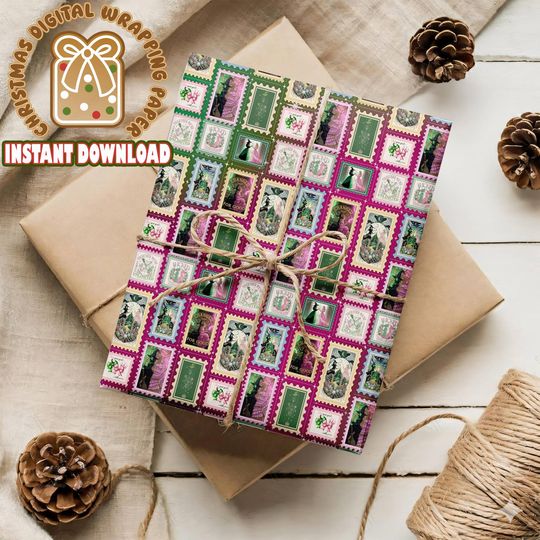 Discover Wicked Musical Digital Wrapping Paper, Wicked Christmas Wrapping Paper, Christmas Gift Wrapping, Wizard Of Oz Gift Wrapping, Wicked Movie
