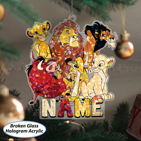 Discover Custom Lion King Ornament, Lion King Baby First Christmas Ornament, Mufasa Simba Nala Timon Pumbaa Scar, Disney Family Holiday Gifts, VTB369