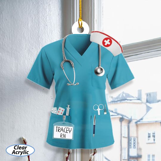 Discover Custom Emergency Nurse Christmas Ornament, Female Medical Worker Uniform Ornament, Nicu Lvn L&d Rn Nurse Appreciation Gift For Her, MYK314