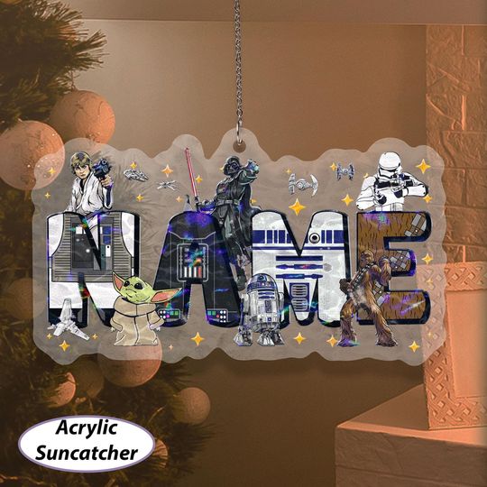 Discover Custom Starwars Christmas Ornament, Disney Star Wars Characters Ornament, Star Wars Kids Name Ornament, Galaxy Edge Xmas Tree Decor, VTB329