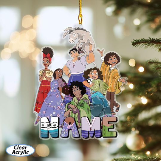 Discover Personalized Christmas Encanto Ornament, Disney Encanto Family Ornament, Madrigal Bruno Mirabel Isabela, WDW Encanto Xmas Tree Decor, DTA047