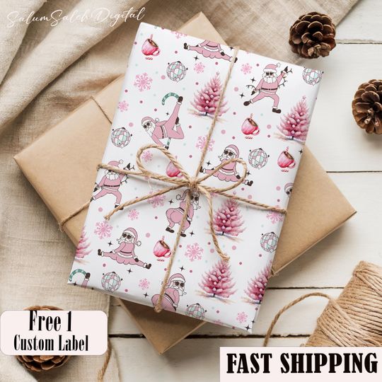 Discover Funny Christmas Wrapping Paper, Dancing Santa Christmas Gift Wrap, Funny Santa Wrapping Paper, Twerking Santa Wrapping Paper Roll