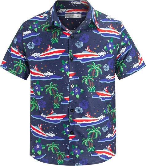 Discover Yoimira Boys Christmas Hawaiian Shirt