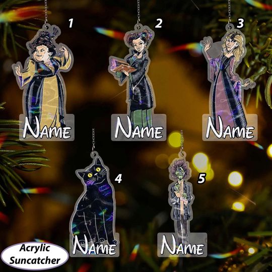 Discover Custom Bunch Of Hocus Pocus Ornament, Disney Sanderson Sisters Ornament, Hocus Pocus Witchy Tree Decor, WDW Creepy Christmas Hanging, VTB495