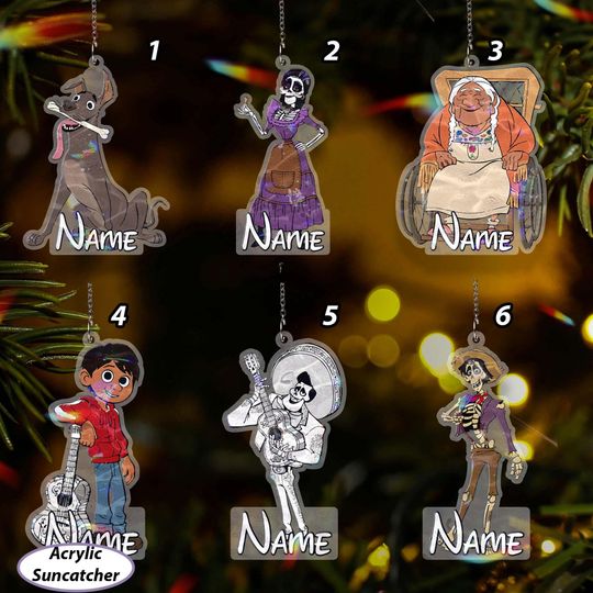 Discover Custom Pixar Coco Ornament Christmas, Disney Coco Mexican Family Ornament, Mama Coco Miguel Ernesto, Coco Xmas Fiesta Home Decor, VTB489