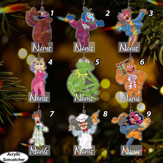 Discover Personalized Muppets Ornament Christmas, Disney The Muppets Movie Ornament, K the frog Kids Ornament, WDW Xmas Muppets Keepsake, VTB499