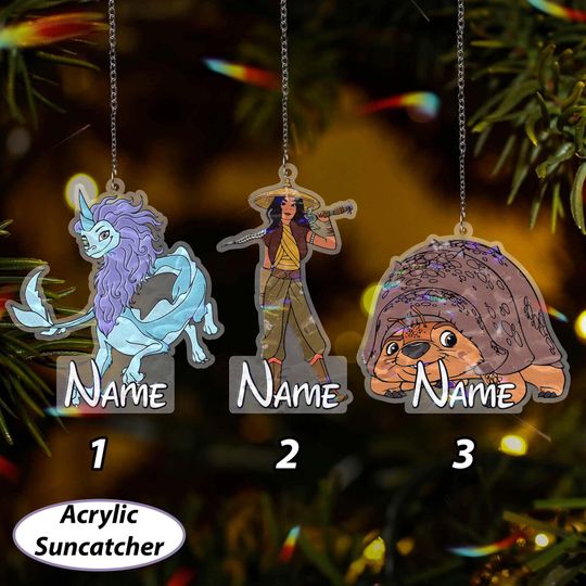 Discover Custom Raya Last Dragon Ornament, Disney Princess Raya Girls Ornament, Sisu Tuk Tuk, Raya Dragon Party Decor, WDW Christmas Hanging, VTB456