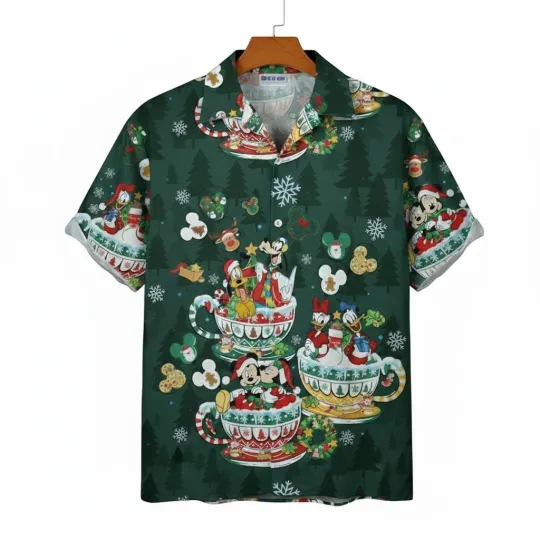 Discover Mickey's Very Merry Christmas Party 2025 Hawaiian Shirt & Pajama Shirt