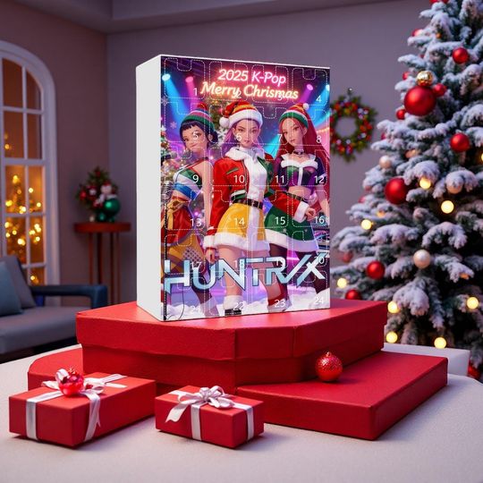 Huntrix Demon Hunters Advent Calendar 2025, Christmas Advent Calendar, K-Pop Christmas Countdown Calendars, Christmas Gift