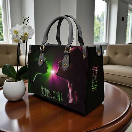 Wicked Leather Bag for Women, Elphaba and Glinda Design, Christmas Gift