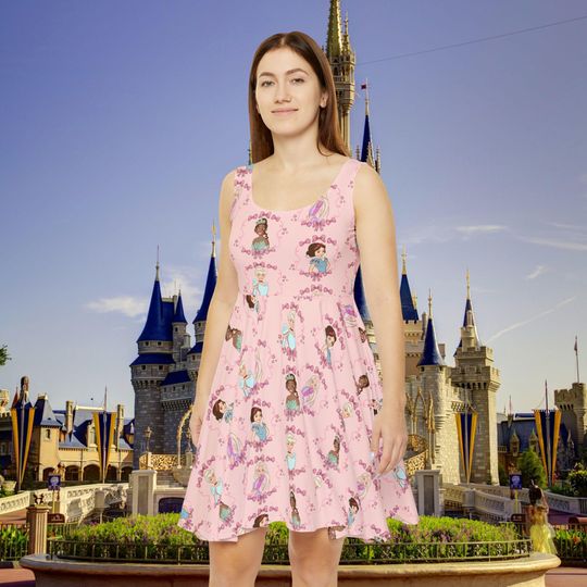Discover Disney Princess Skater Dress for Women, Dress for Disney Trips