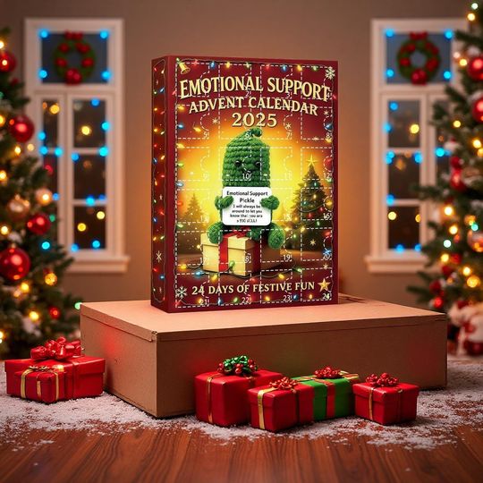 Discover EMOTIONAL SUPPORT Advent Calendar 2025, Christmas Advent Calendar, Warm Christmas Countdown Calendars, Christmas Gift