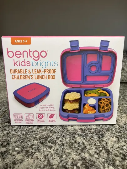 Discover Bentgo Kids' Brights Leak-Proof, 5 Compartment Bento-Style Kids' Lunch Box -