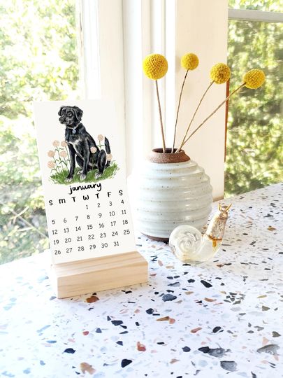 2026 Tiny Dogs and Flowers Calendar