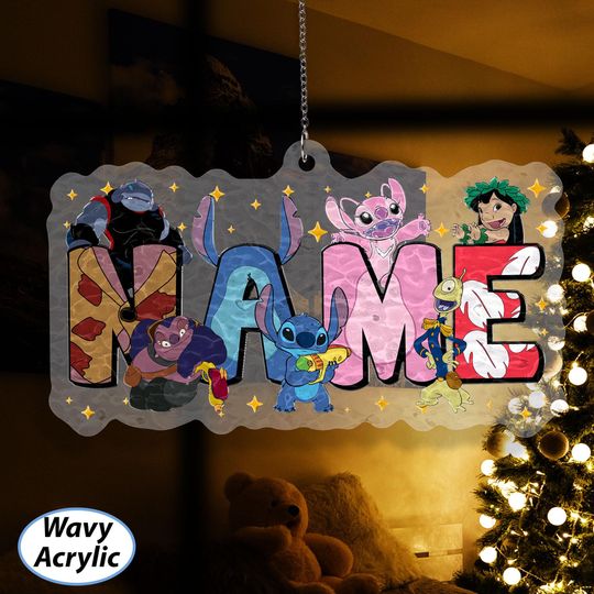 Discover Custom Stitch Christmas Ornament, Disney Lilo And Stitch Ornament, Angel Gantu Jumba Pleakley, Lilo & Stitch Xmas Family Tree Hanging VTB343