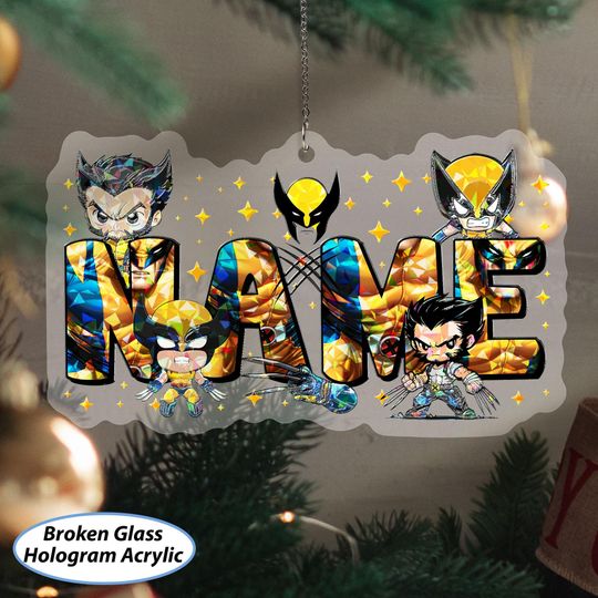 Discover Custom Wolverine Christmas Ornament, Disney Xmen Wolverine Chibi Ornament, Avengers Xmas Tree Decor, Marvel Superhero Baby Ornament, NVA757