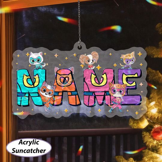 Discover Custom Christmas Superkitties Ornament, Super Kitties Characters Ornament, Disney Super Cat Xmas Ornament, Bitsy Ginny Buddy Burglar, VTB375