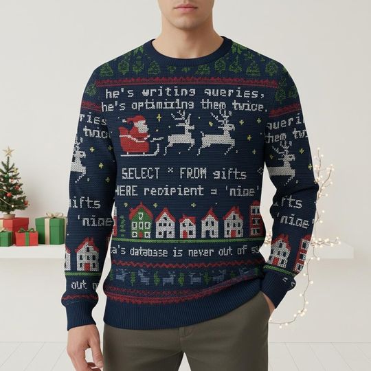 Discover Programming Christmas Ugly Sweater, Coding Holiday Sweater, Geek Christmas Sweater For Men And Women, Tech Xmas Gift