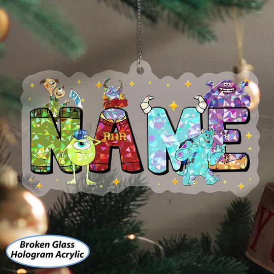 Discover Custom Monsters University Ornament, Pixar Monsters Uni Ornament, Mike And Sullivan Christmas Ornament, Disney Family Xmas Tree Decor VTB341