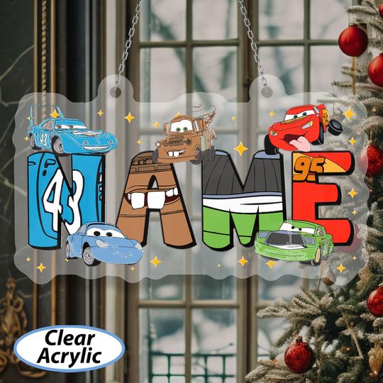 Discover Custom Cars Christmas Ornament, Pixar Cars Characters Ornament, Lightning McQueen Ornament, Disney Cars Land Party Xmas Tree Hanging, VTB338