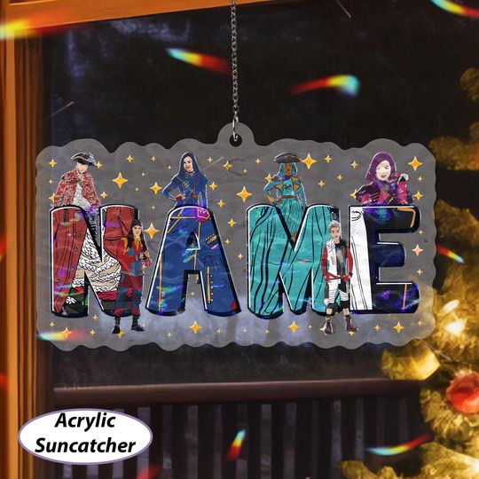 Discover Custom Descendants Christmas Ornament, Disney Zombies Characters Ornament, Descendants Xmas Tree Hanging, WDW World Tour Keepsake, DTA071