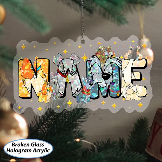 Discover Custom Lady And Tramp Ornament, Lady Tramp Christmas Ornament, Jock Peg Si & Am, Disney Dog Couple Xmas Gift, WDW Holiday Tree Decor, NVA722