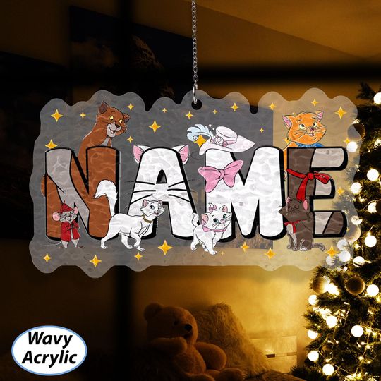 Discover Custom Aristocats Christmas Ornament, Aristocats Characters Ornament, O'Malley Duchess Marie Berlioz Toulouse, Disney Xmas Tree Decor NVA726