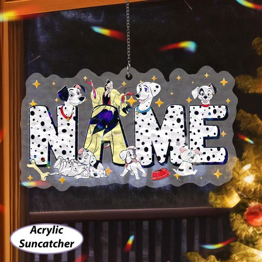 Discover Custom 101 Dalmatians Christmas Ornament, Dalmatians Characters Ornament, Cruella Pongo Perdita Rolly Lucky Patch, Disney Xmas Gift, NVA724