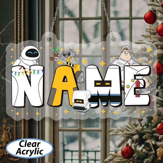 Discover Custom Wall E Christmas Ornament, Disney Wall-E Characters Ornament, Wall-E And Eve Robot Ornament, Pixar Xmas Wall-E Couple Keepsake DTA038