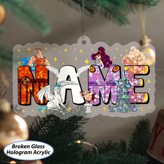Discover Custom Hercules Christmas Ornament, Disney Hercules Characters Ornament, Megara Hades Zeus Phil Pegasus, Magical Kingdom House Decor, DTA031
