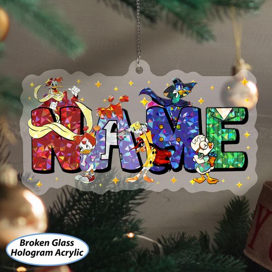 Discover Custom Darkwing Duck Ornament, Darkwing Duck Hero Xmas Ornament, Darkwing Duck Birthday Kids Ornament, Disney Christmas Home Decor, VTB377