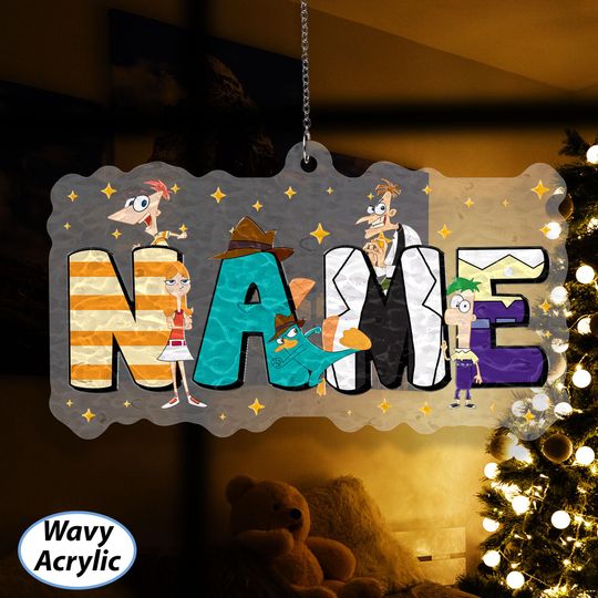 Discover Customized Phineas And Ferb Ornament, Xmas Phineas & Ferb Ornament, Perry Platypus Ornament, Disney Christmas Family Tree Hanging, VTB378