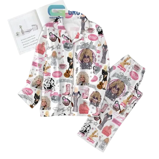 Discover Dolly Parton The Rockstar Dolly For President Pajamas Set