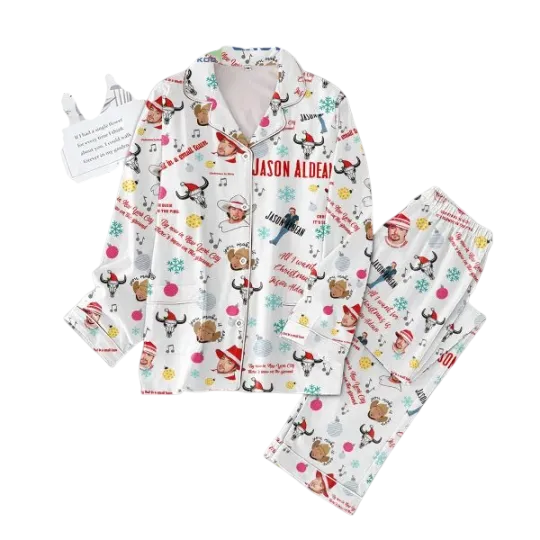 Discover Jason Aldean By Now In New York City There8217s Snow On The Ground Pajamas Set