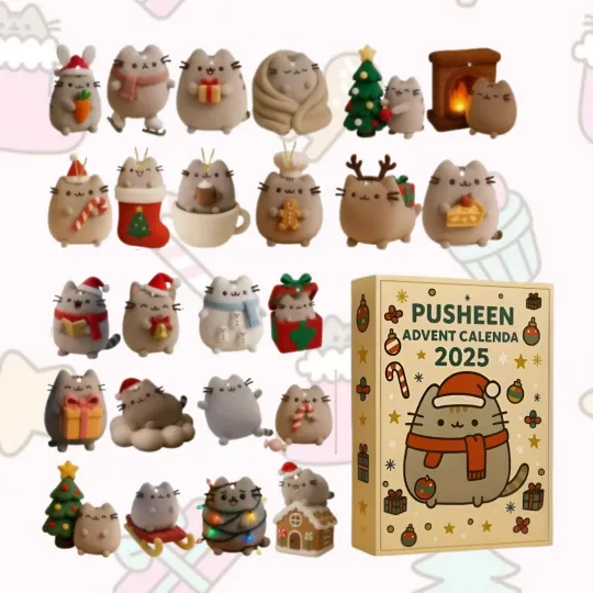 Discover Cute Cat Advent Calendar 2025, 24 Day Countdown