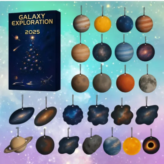 Discover Galaxy Advent Calendar 2025, Space Planet Box, 24 Day Countdown